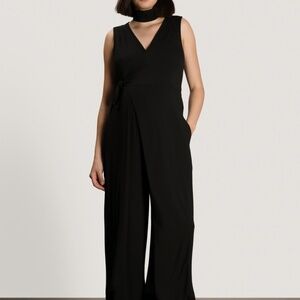 Maternity wrap jumpsuit